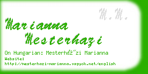 marianna mesterhazi business card